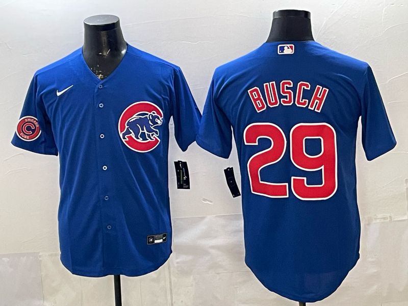 Men 2026 Chicago Cubs #29 Busch Blue Game Nike MLB Jersey style 004->chicago cubs->MLB Jersey